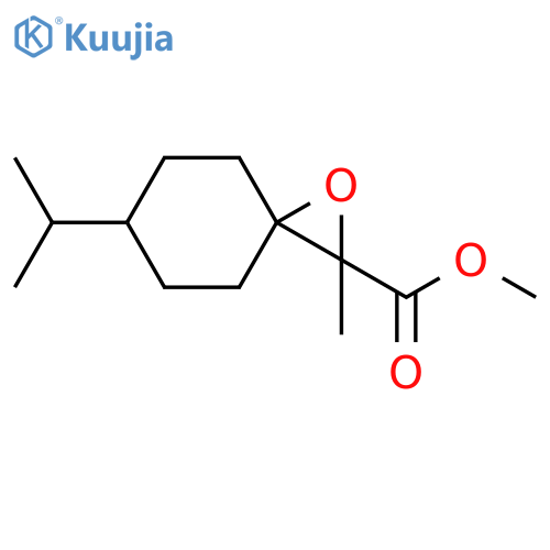 1-Oxaspiro[2.5]octane-2-carboxylic acid, 2-methyl-6-(1-methylethyl)-, methyl ester structure
