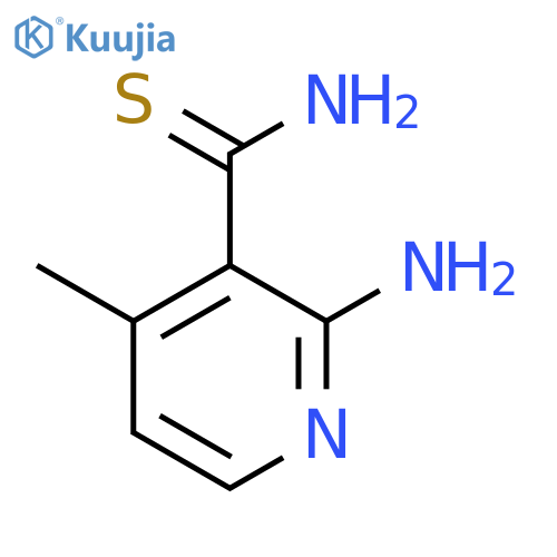 2-Amino-4-methylpyridine-3-carbothioamide structure