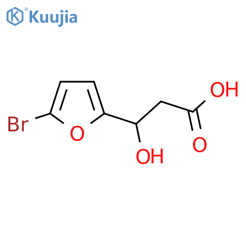 3-(5-bromofuran-2-yl)-3-hydroxypropanoic acid structure
