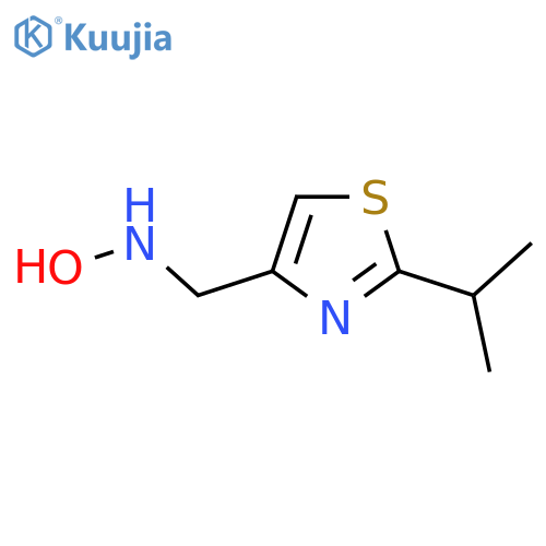 N-{2-(propan-2-yl)-1,3-thiazol-4-ylmethyl}hydroxylamine structure