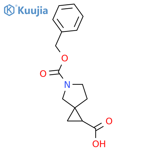5-[(benzyloxy)carbonyl]-5-azaspiro[2.4]heptane-1-carboxylic acid structure