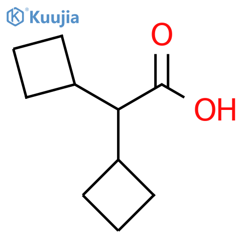 2,2-dicyclobutylacetic acid structure