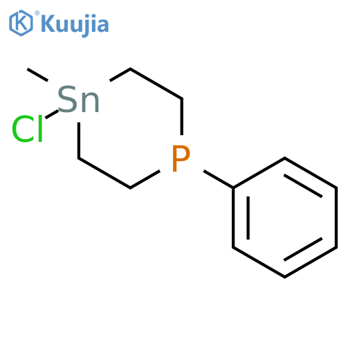 1,4-Phosphastannin, 4-chlorohexahydro-4-methyl-1-phenyl- structure