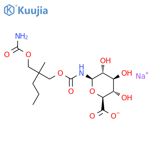 Meprobamate N-b-D-Glucuronide Sodium Salt structure