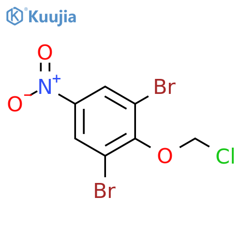 Benzene, 1,3-dibromo-2-(chloromethoxy)-5-nitro- structure