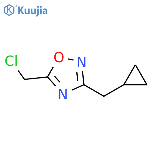 5-(chloromethyl)-3-(cyclopropylmethyl)-1,2,4-oxadiazole structure