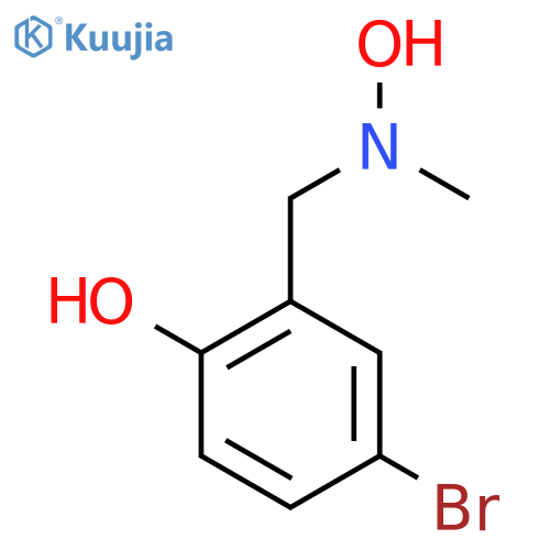 4-bromo-2-{hydroxy(methyl)aminomethyl}phenol structure