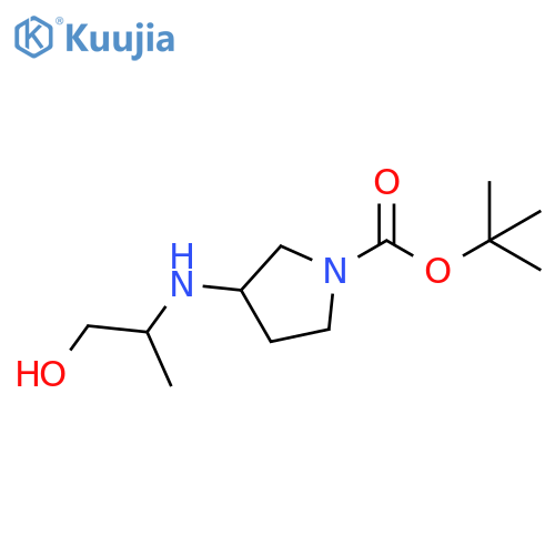 tert-butyl 3-(1-hydroxypropan-2-yl)aminopyrrolidine-1-carboxylate structure