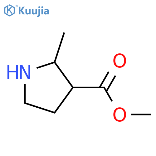methyl 2-methylpyrrolidine-3-carboxylate structure
