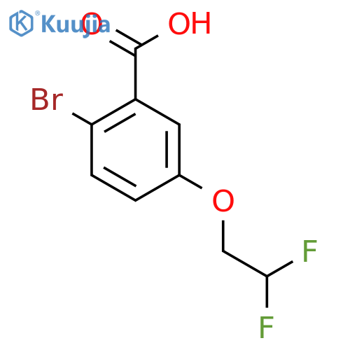 2-Bromo-5-(2,2-difluoroethoxy)benzoic acid structure