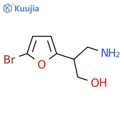 3-amino-2-(5-bromofuran-2-yl)propan-1-ol structure