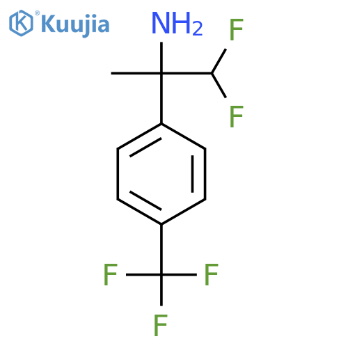 1,1-difluoro-2-4-(trifluoromethyl)phenylpropan-2-amine structure