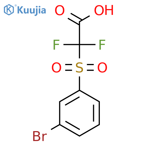 2-(3-Bromobenzenesulfonyl)-2,2-difluoroacetic acid structure