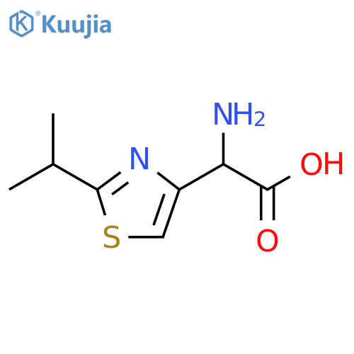 4-Thiazoleacetic acid, α-amino-2-(1-methylethyl)- structure