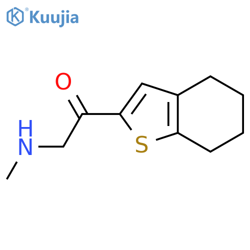 2-(methylamino)-1-(4,5,6,7-tetrahydro-1-benzothiophen-2-yl)ethan-1-one structure