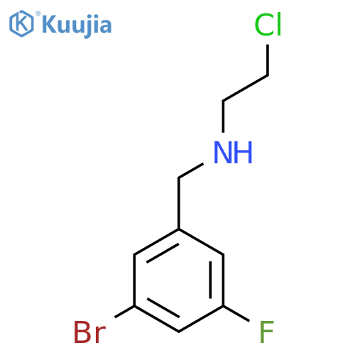 (3-bromo-5-fluorophenyl)methyl(2-chloroethyl)amine structure