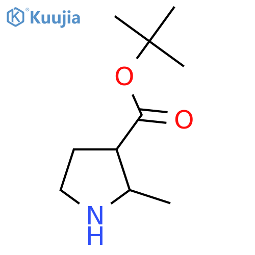 Tert-butyl 2-methylpyrrolidine-3-carboxylate structure