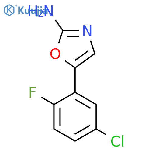 5-(5-chloro-2-fluorophenyl)-1,3-oxazol-2-amine structure