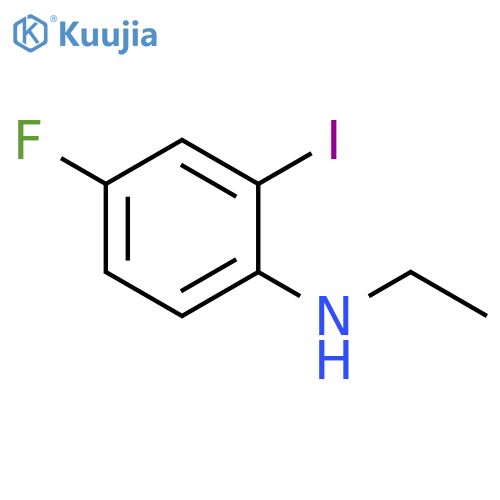 N-ethyl-4-fluoro-2-iodoaniline structure