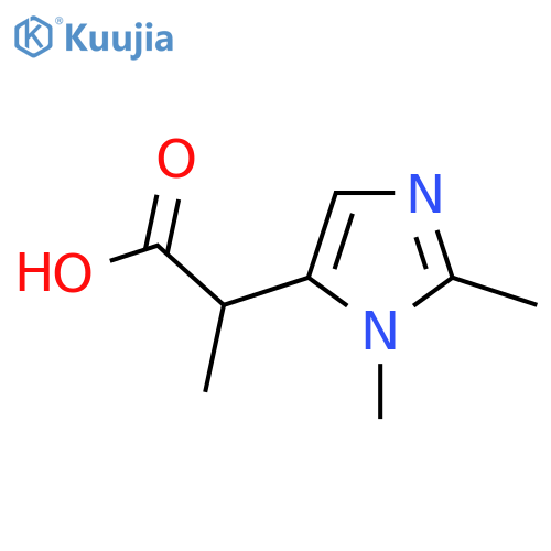 2-(1,2-Dimethyl-1H-imidazol-5-yl)propanoic acid structure