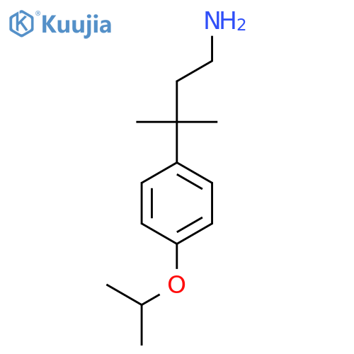 3-methyl-3-4-(propan-2-yloxy)phenylbutan-1-amine structure