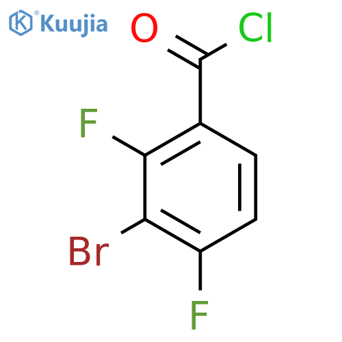 3-Bromo-2,4-difluorobenzoyl chloride structure