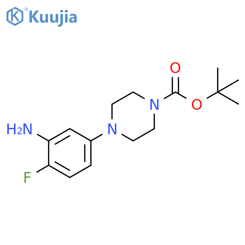 tert-butyl 4-(3-amino-4-fluorophenyl)piperazine-1-carboxylate structure
