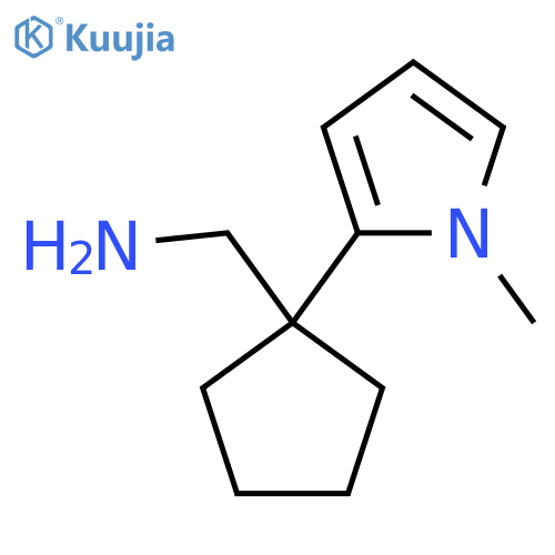 1-(1-methyl-1H-pyrrol-2-yl)cyclopentylmethanamine structure