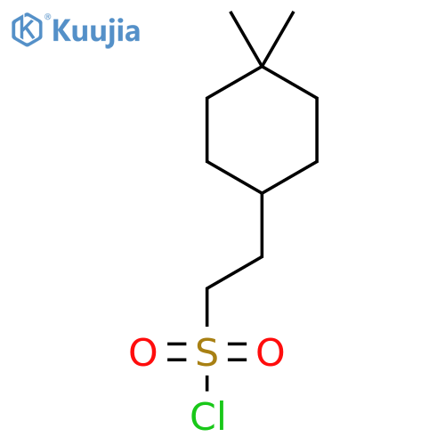 2-(4,4-Dimethylcyclohexyl)ethane-1-sulfonyl chloride structure