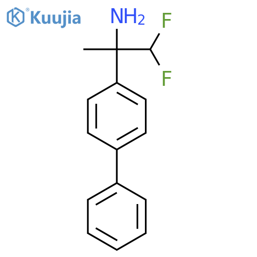 1,1-difluoro-2-(4-phenylphenyl)propan-2-amine structure