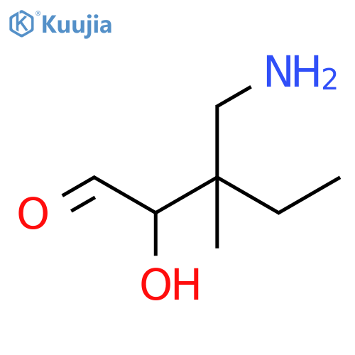 Pentanal, 3-(aminomethyl)-2-hydroxy-3-methyl- structure