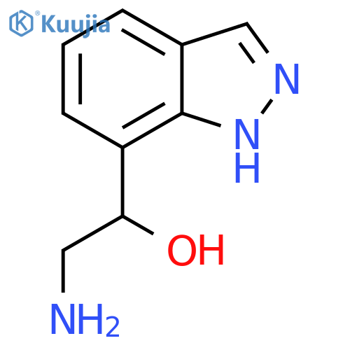 2-amino-1-(1H-indazol-7-yl)ethan-1-ol structure