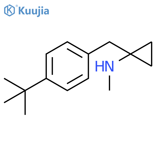 1-(4-tert-butylphenyl)methyl-N-methylcyclopropan-1-amine structure