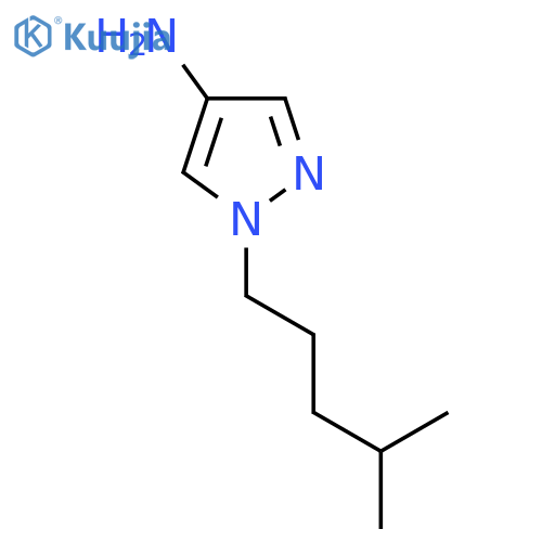 1-(4-methylpentyl)-1H-pyrazol-4-amine structure