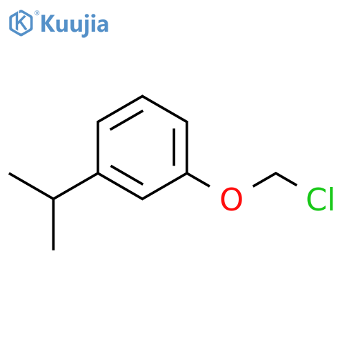 Benzene, 1-(chloromethoxy)-3-(1-methylethyl)- structure