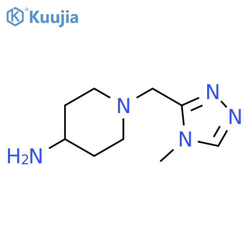 1-(4-Methyl-4H-[1,2,4]triazol-3-ylmethyl)-piperidin-4-ylamine structure