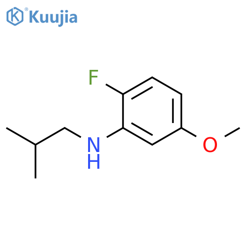 2-fluoro-5-methoxy-N-(2-methylpropyl)aniline structure