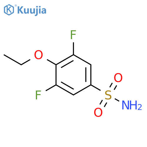 4-ethoxy-3,5-difluorobenzene-1-sulfonamide structure
