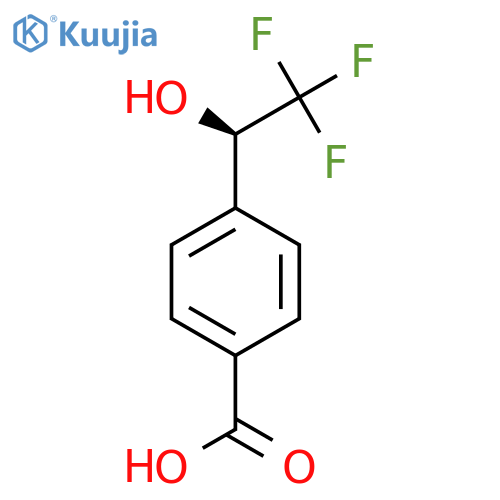 4-[(1R)-2,2,2-Trifluoro-1-hydroxyethyl]benzoic acid structure