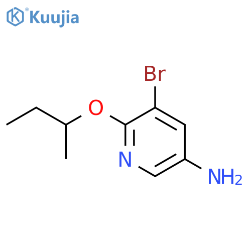 5-Bromo-6-(butan-2-yloxy)pyridin-3-amine structure