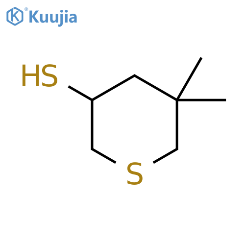 5,5-dimethylthiane-3-thiol structure