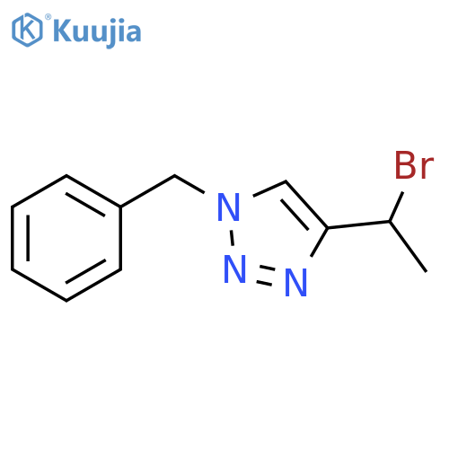 1-benzyl-4-(1-bromoethyl)-1H-1,2,3-triazole structure