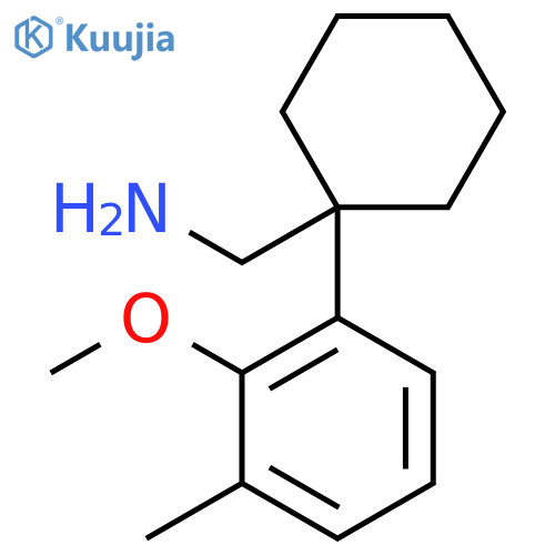 1-(2-methoxy-3-methylphenyl)cyclohexylmethanamine structure