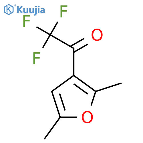 1-(2,5-dimethylfuran-3-yl)-2,2,2-trifluoroethan-1-one structure