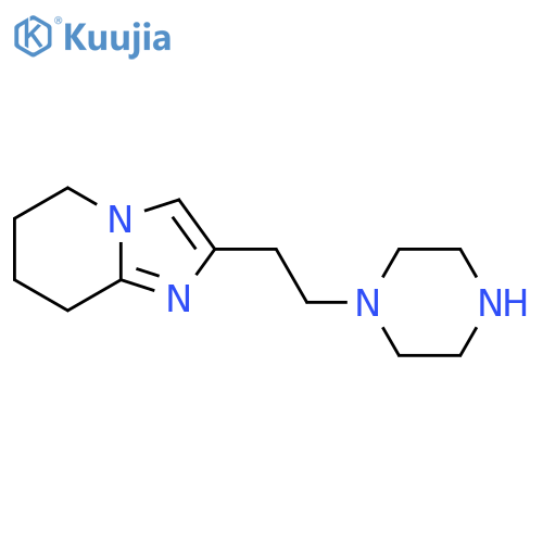 1-(2-{5H,6H,7H,8H-imidazo1,2-apyridin-2-yl}ethyl)piperazine structure