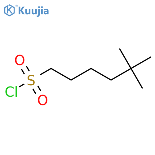 5,5-Dimethylhexane-1-sulfonyl chloride structure
