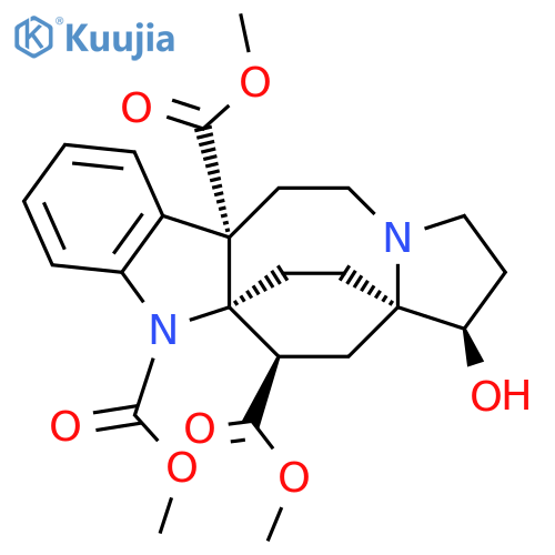 11a,13a-Ethano-1H-pyrrolo[1',2':1,8]azocino[5,4-b]indole-6a,11,12-tricarboxylic acid, 2,3,5,6,12,13-hexahydro-1-hydroxy-, trimethyl ester, (1R,6aS,11aR,12R,13aR)- (9CI) structure