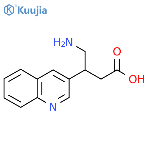 4-amino-3-(quinolin-3-yl)butanoic acid structure