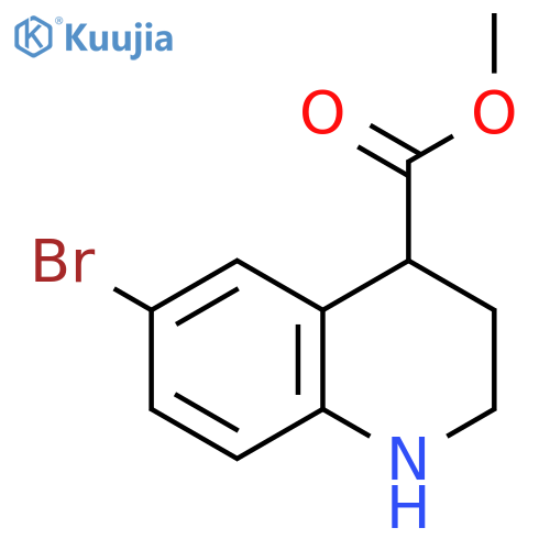 METHYL 6-BROMO-1,2,3,4-TETRAHYDROQUINOLINE-4-CARBOXYLATE structure