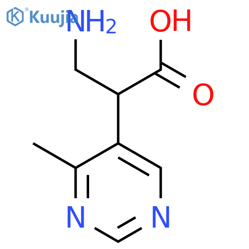 3-amino-2-(4-methylpyrimidin-5-yl)propanoic acid structure